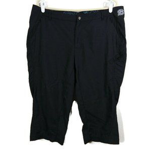 Novara Men's Bike Cycling Capri Pants Size Black XL 39X18.5 No Pad